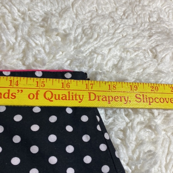 SAM TY BLACK & WHITE BARBIECORE POLKA DOT SKIRT PINK Peak a boo Hem Size… - Picture 9 of 11
